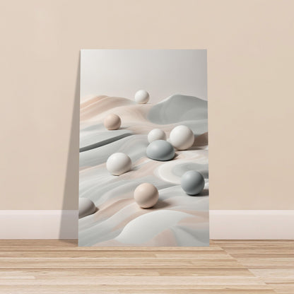 Clean Marble Composition in Gray